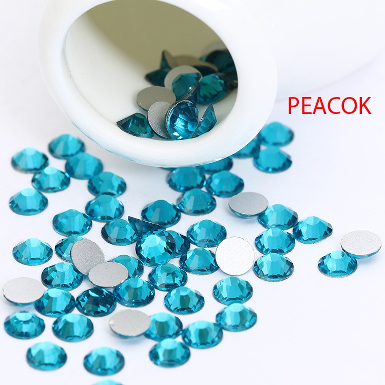 Hột xoàn Hồng Kông màu Peacok (SIZE SS6 - SS12)