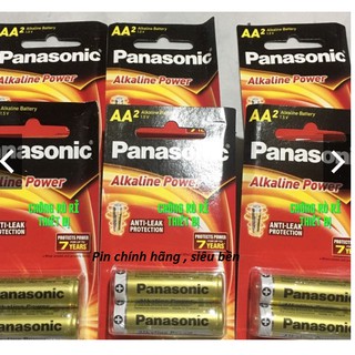 Pin Tiểu 2A (AA), 3A (AAA): Panasonic Alkaline (Vỉ 2 Viên - Pin Thật Chính Hãng)