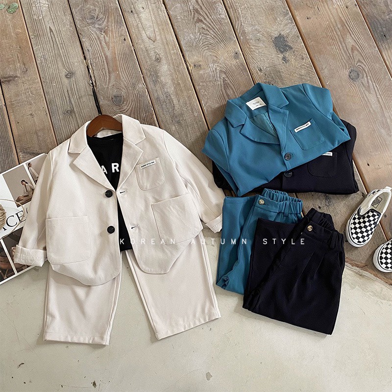 Vest túi đắp đơn màu cho bé V893 [FORM TO 0.5 SIZE] ( CHƯA BAO GỒM ÁO TRONG Ạ )