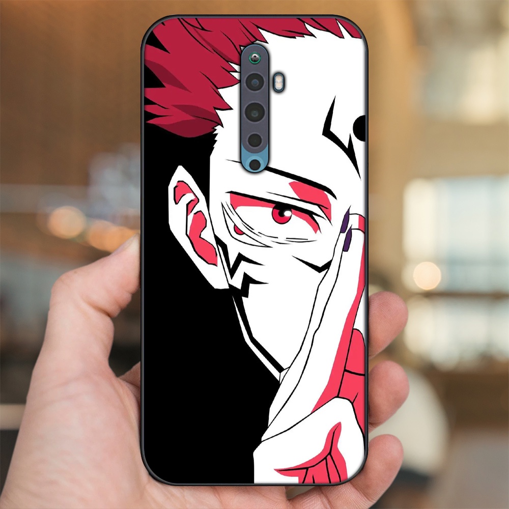 Ốp lưng Oppo Reno 2F viền đen in hình Yuji Jujutsu Kaisen