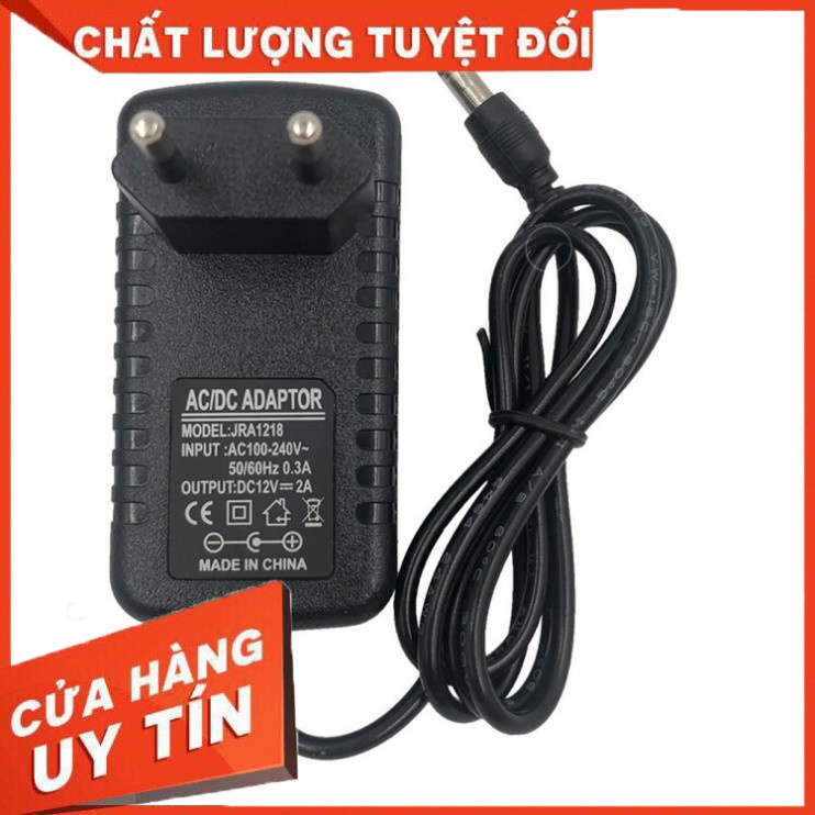 ✅ Nguồn 12V 2A Có Đèn LED Arigato Chân Cắm DC 5.5mm x 2.5mm ✅