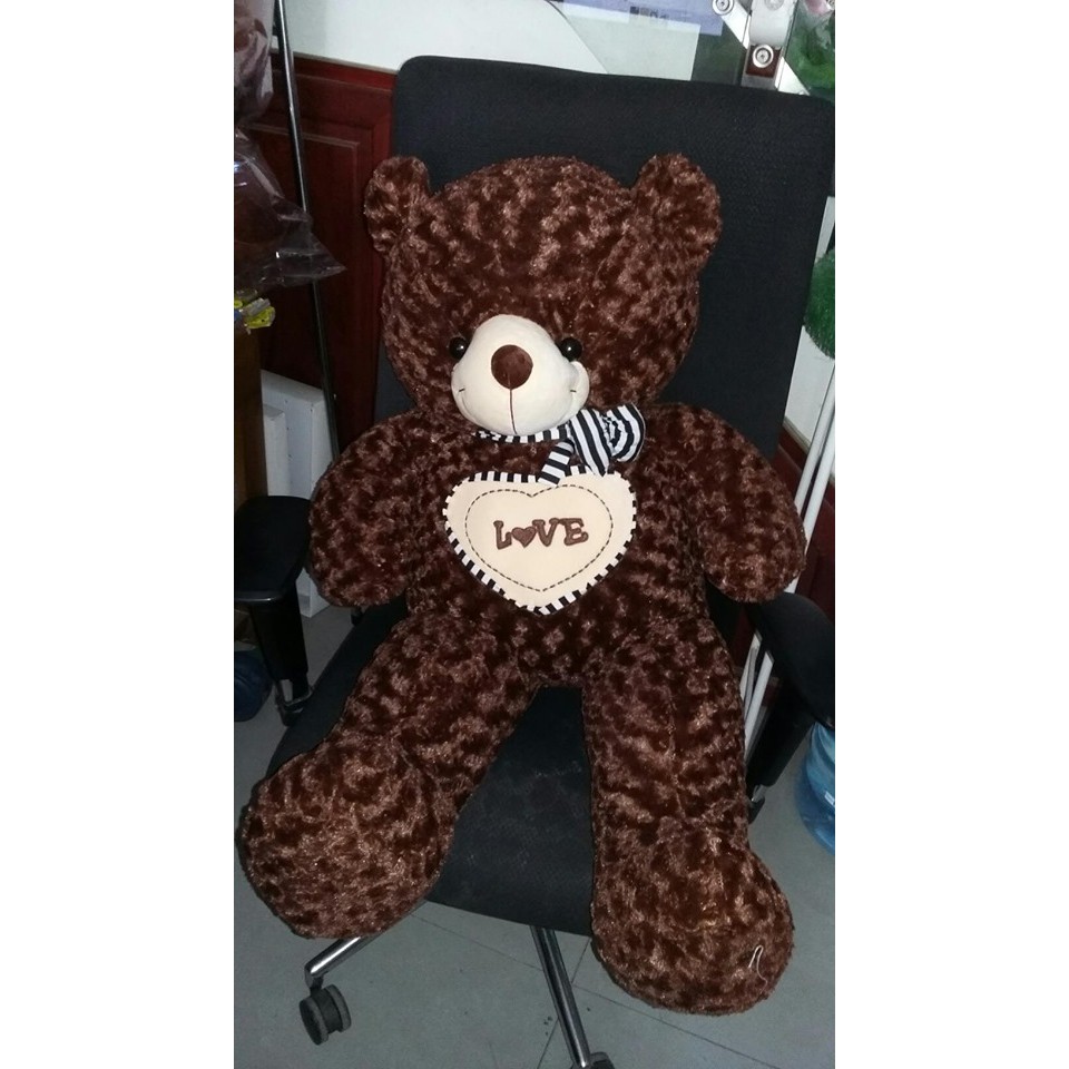 Gấu Teddy size 1m2 ( cao 1m) to cân đối, không kéo dài chân