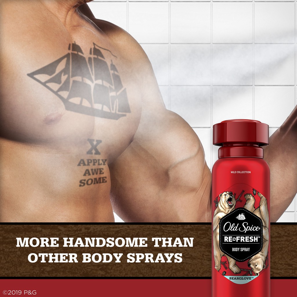 Xịt khử mùi toàn thân Old Spice Bearglove 106g | BigBuy360 - bigbuy360.vn