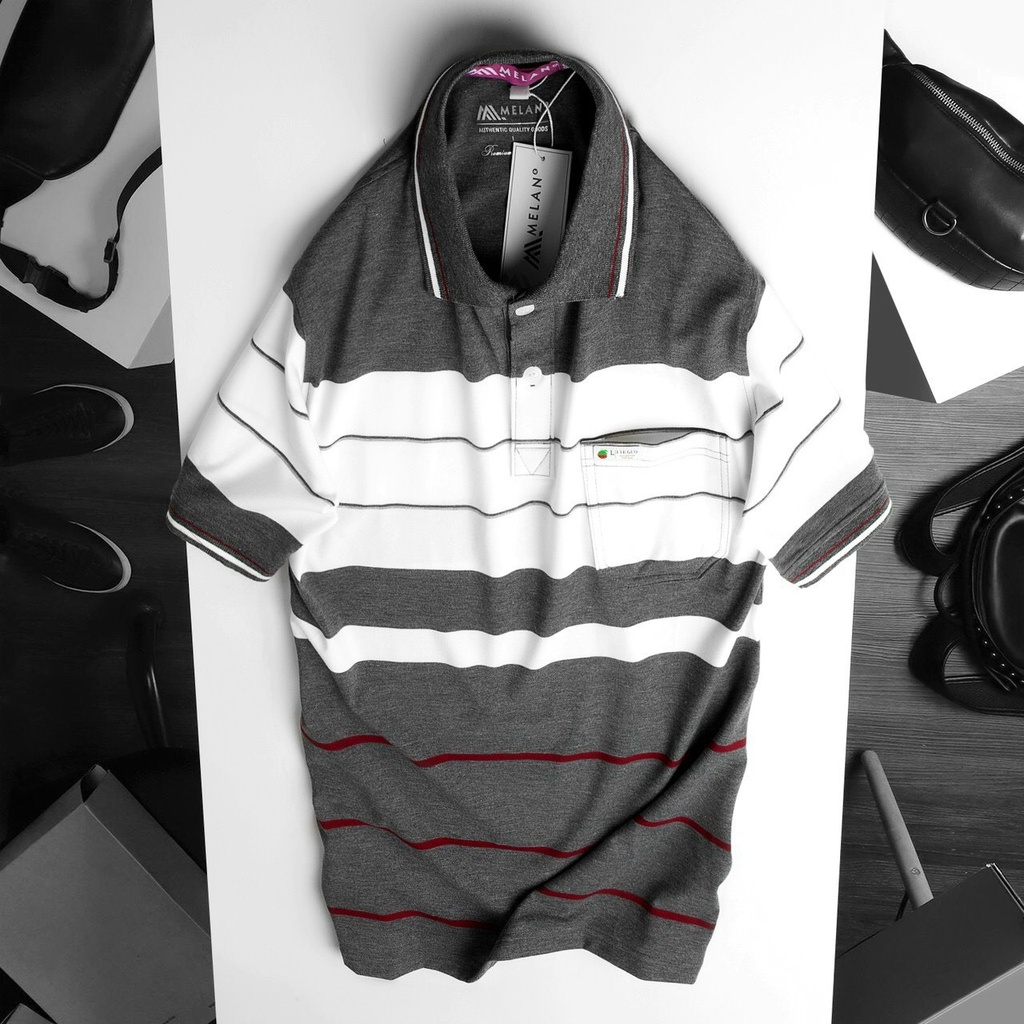 Áo thun polo nam trung niên MELAN 8M phối túi tiện lợi, chất liệu coton cao cấp, form suông dáng rất thoải mái CODE7 | BigBuy360 - bigbuy360.vn