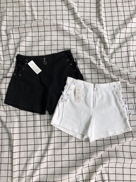 Quần short đan dây lưng cao | BigBuy360 - bigbuy360.vn