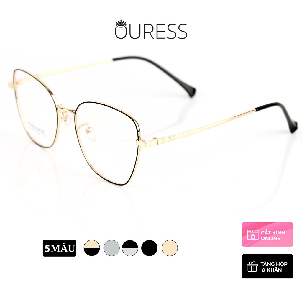 Gọng kính Ovan Titanium Ouress 5201320 Bền Đẹp Trendy