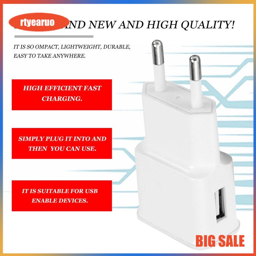 5V 2A Fast Charging Universal Single USB Charger 7100 Travel Charger Adapter Portable EU Plug For Samsung