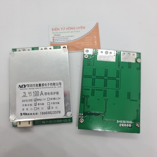 Mạch 3S-100A. Mạch bảo vệ sạc xả cân bằng pin lithium 18650 - 3S - 100A. Chuyên dùng đóng khối pin 3S 12.6V dòng xả cao