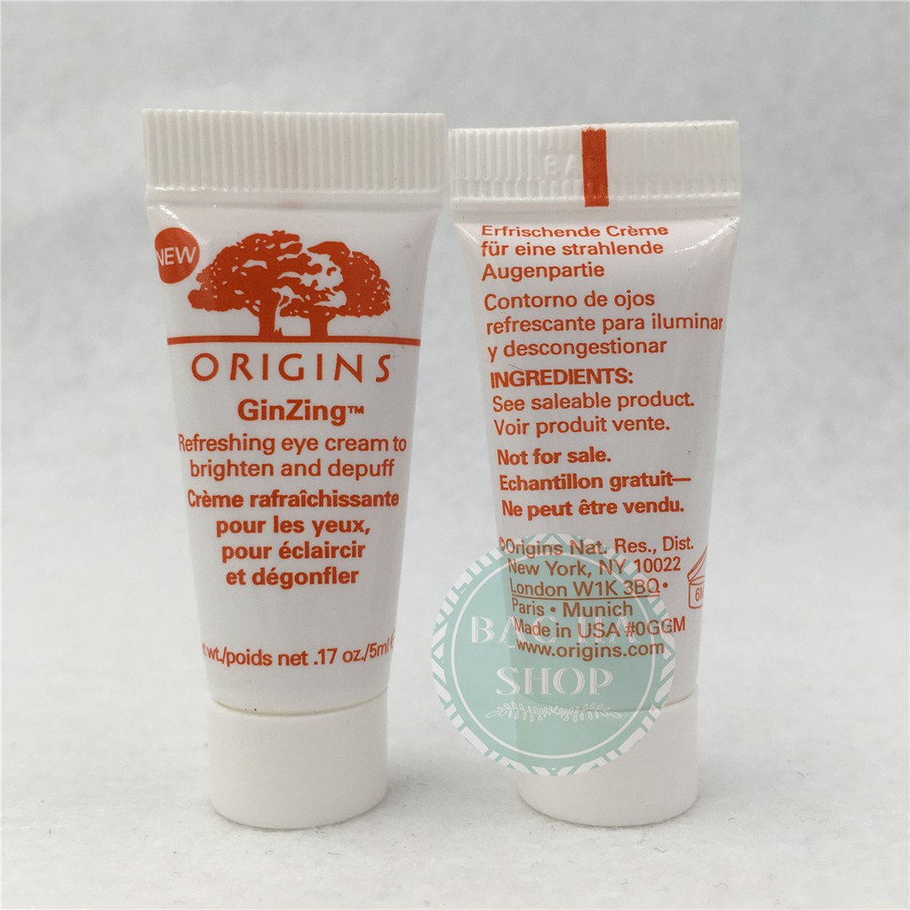 Origins Kem Mắt Chống Quần Thâm GinZing Refreshing Eye Cream To Brighten And Depuff 5ML