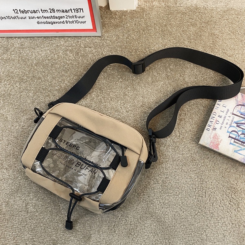 Túi Đeo Chéo Vai Đựng Điện Thoại Bằng PVC Trong Suốt 022 Thời Trang Dành Cho Học Sinh Nam