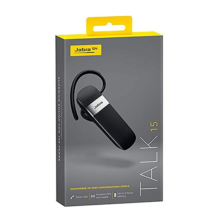 Tai nghe bluetooth Jabra Talk 15 - Kết nối 2 thiết bị - Hàng chính hãng