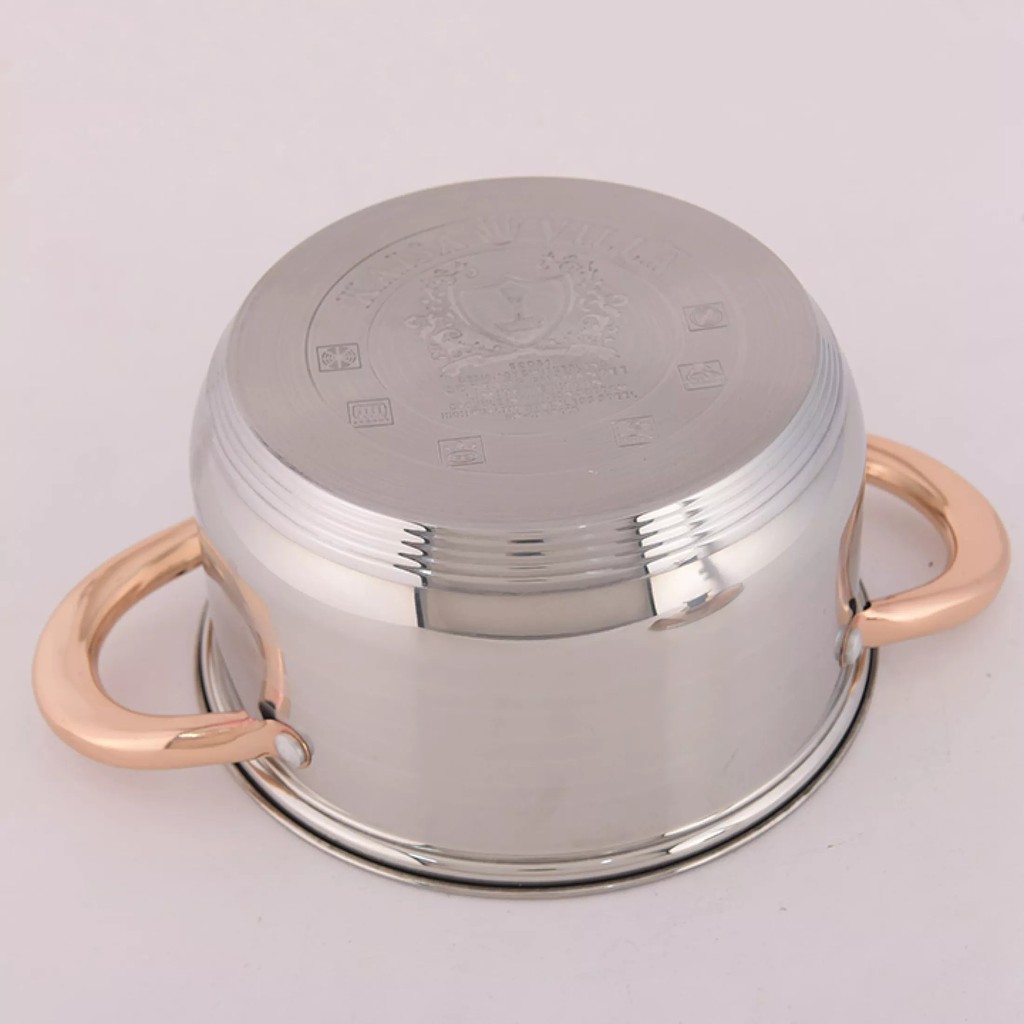 BỘ NỒI CAO CẤP KAISA VILLA 6 MÓN 12 CHI TIẾT ĐÁY TỪ 9 LỚP THIẾT KẾ SIÊU THÔNG MINH