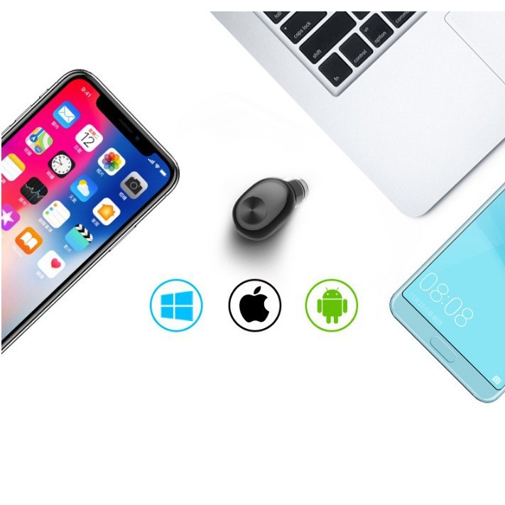 Tai nghe Bluetooth mini tặng dock sạc pin cực trâu 300Mah-BL1