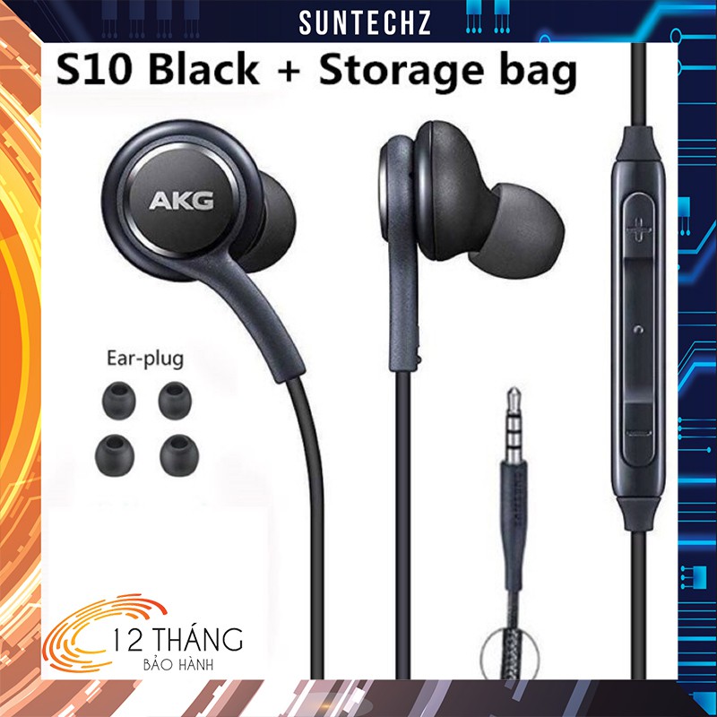 Tai Nghe Samsung AKG 💝Bảo Hành 1 Đổi 1💝 S10 Kèm 2 Bộ Núm Thay Thế Chất Lượng Tốt, Hàng Chính Hãng