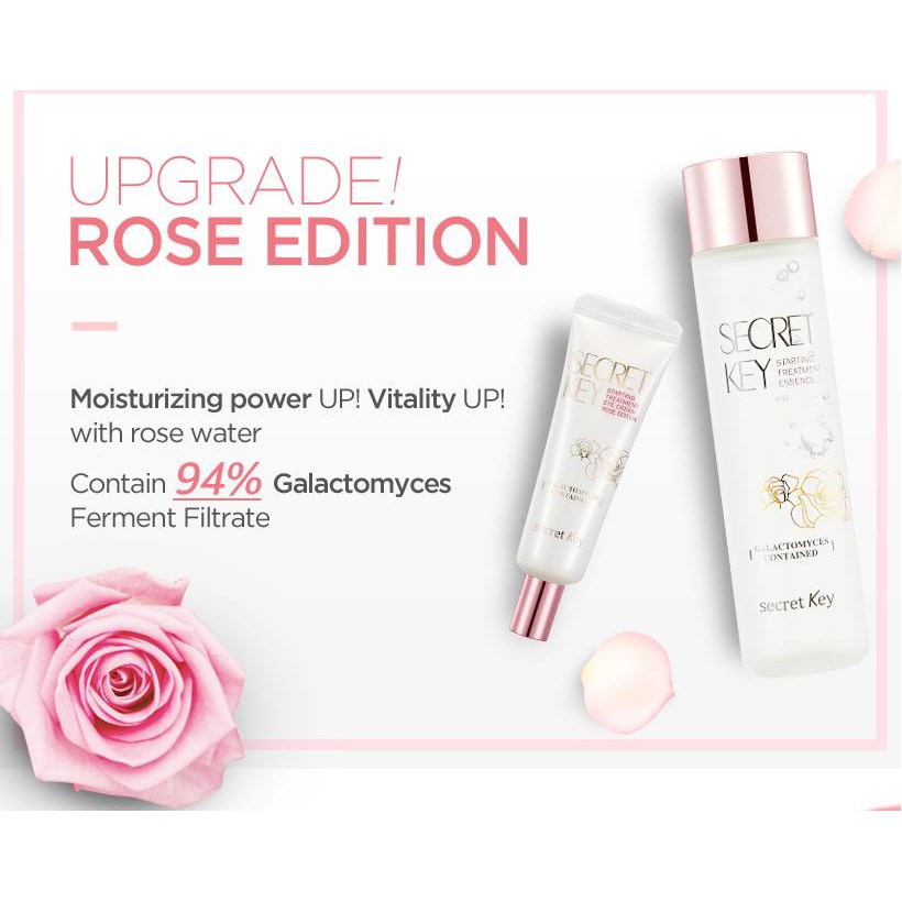 Kem dưỡng chống nhăn và trắng sáng vùng da mắt Secret Key Starting Treatment Rose Facial Eye Cream 40g