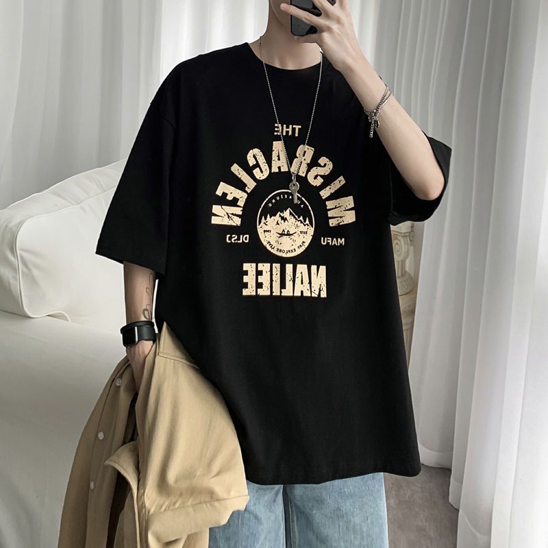 áo thun nam form rộng, áo nam unisex chất cotton tay lỡ siêu đẹp (đu size 28kg-90kg)
