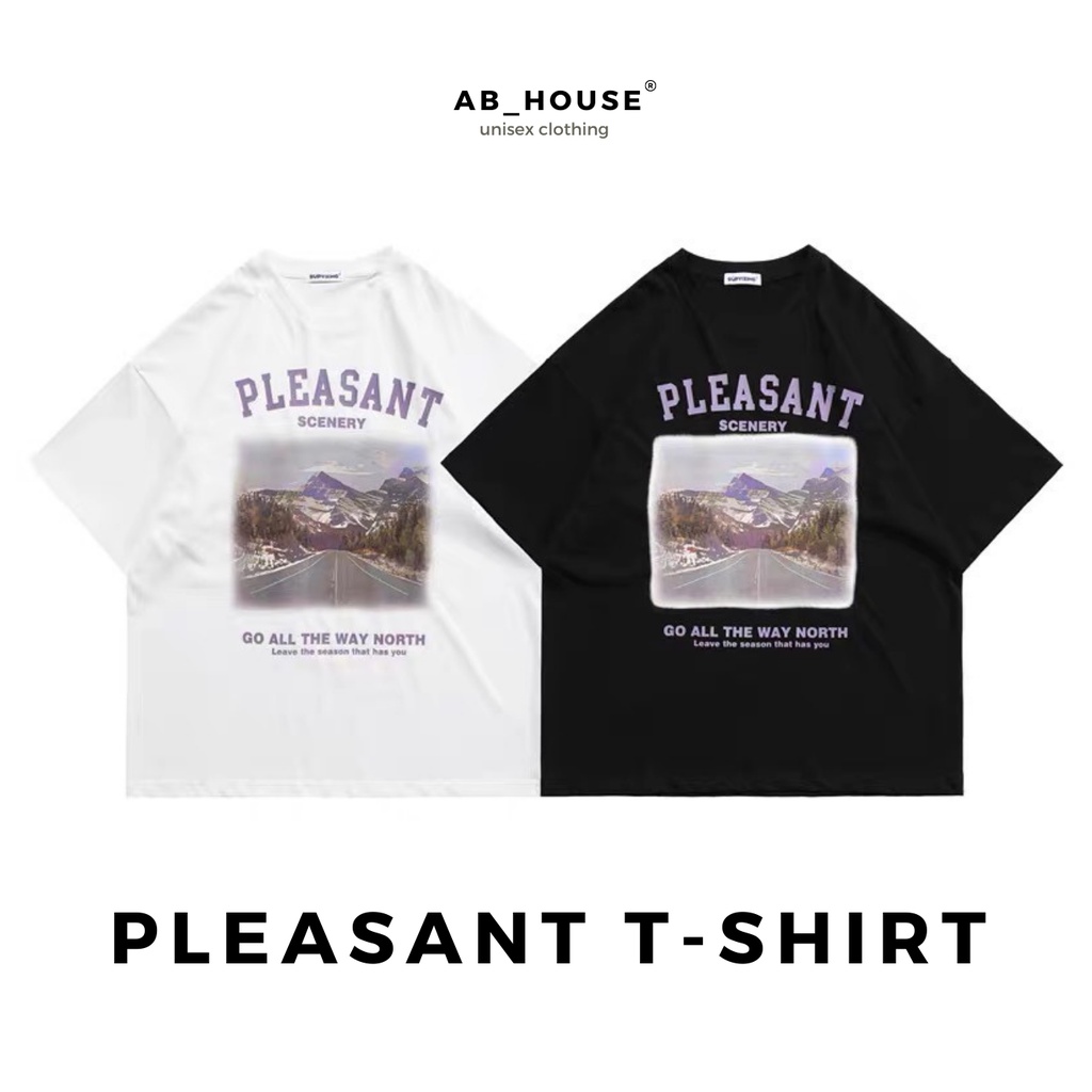 Áo thun tay lỡ form rộng PLEASANT 100% cotton unisex nam nữ (Ảnh thật/Có sẵn) | BigBuy360 - bigbuy360.vn