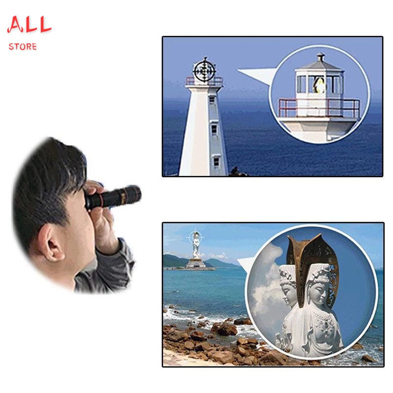 12X Zooms Mobile Phone Camera Lens Telephoto Lens External Telescope with Universal Clip