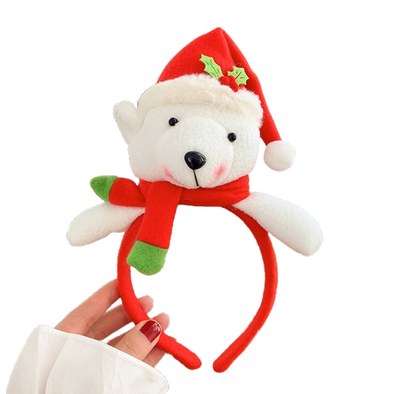 Băng đô cài tóc hình người tuyết/ông già noel dễ thương dùng làm phụ kiện chụp ảnh trang trí dịp giáng sinh