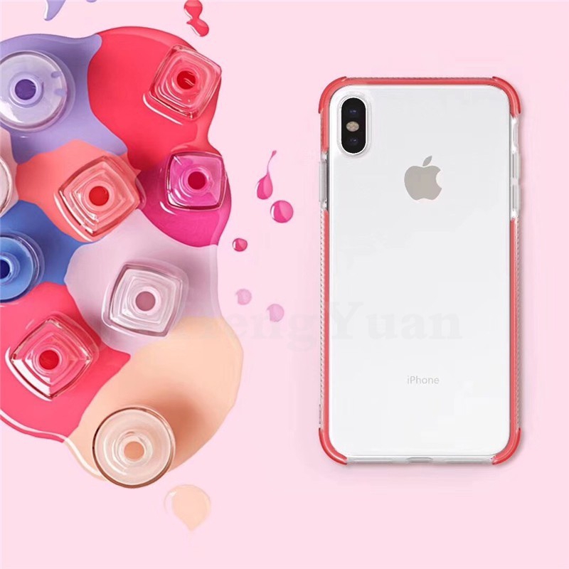 Ốp điện thoại màu kẹo bảo vệ chống rơi cho IPhone 7 8 Plus X XS 11 Pro MAX XR IPhone 11 12 Pro Max