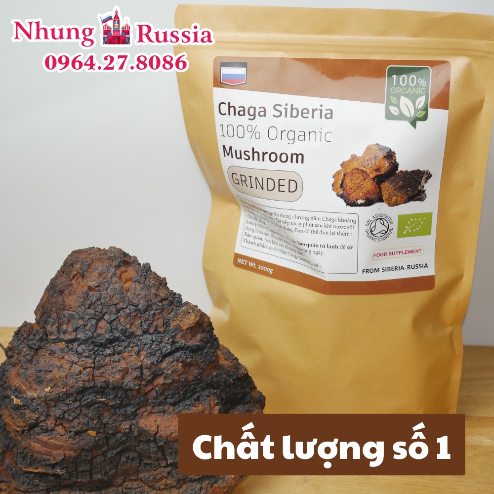 Nấm Chaga của Nga Loại 1