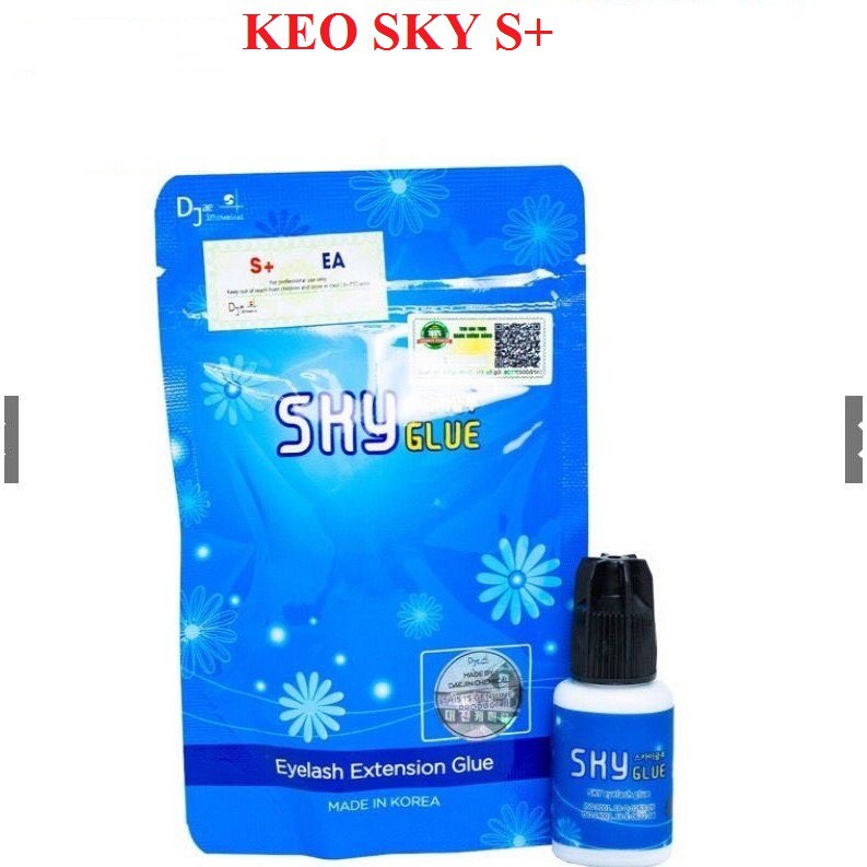 Keo Sky S+, Khô 1-2s,Keo Nối Mi , Tạo Fan Mi_Phụ Liệu Mi Hậu
