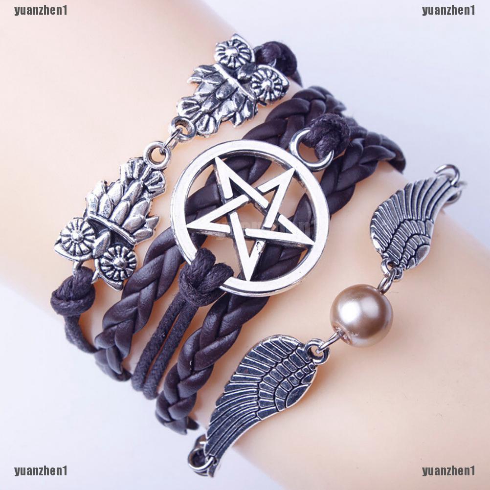 Vòng Tay Tình Bạn Dây Bện Mặt Hình Cú Và Cánh Thiên Thần