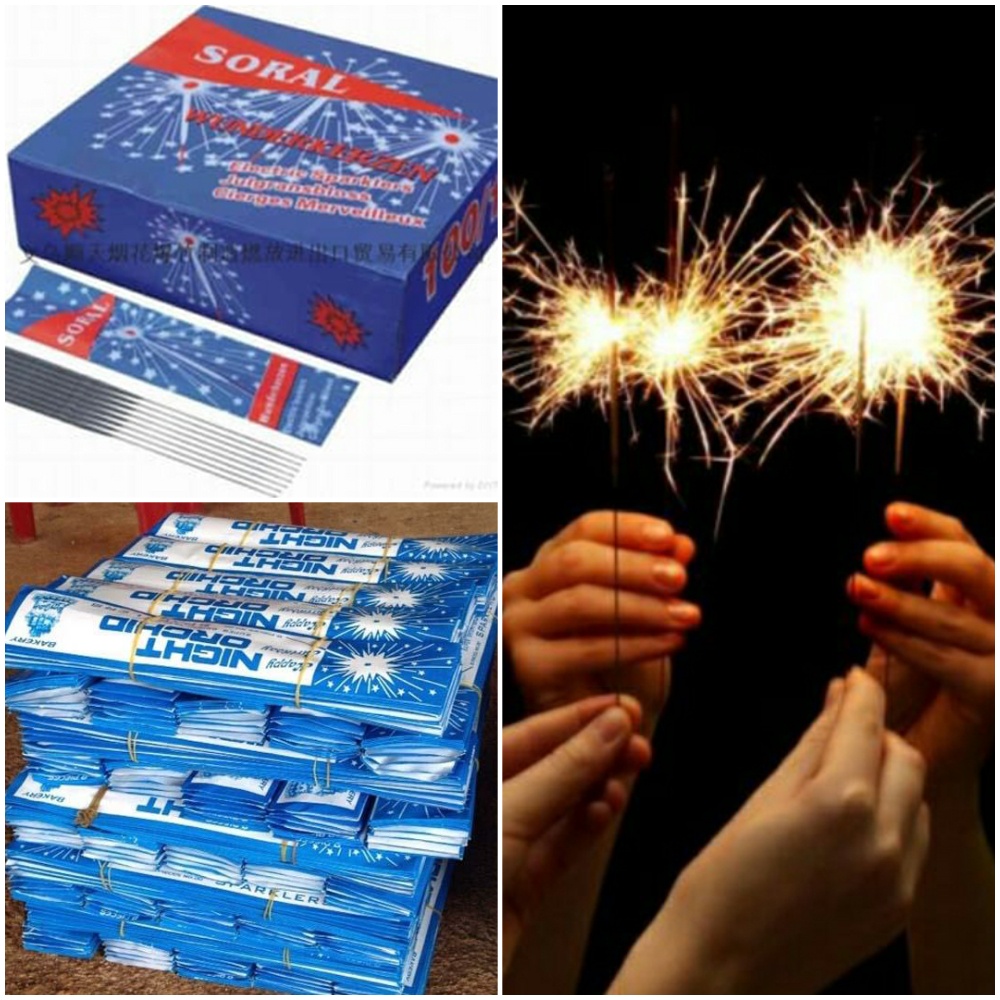 Hộp 100 Gói 800 - 1000 que pháo bông que sinh nhật, nhang xanh xoẹt