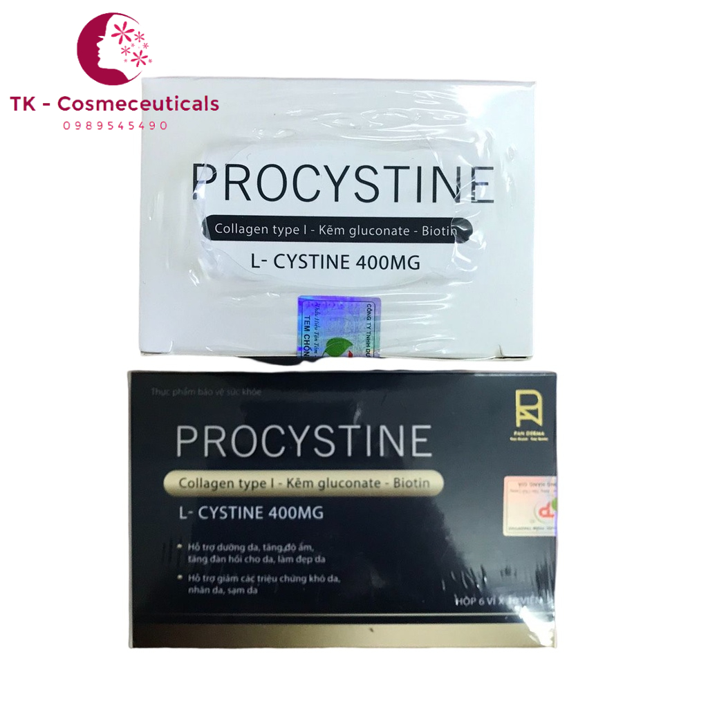 Viên Uống Procystine Hỗ Trợ Giảm Mụn Đẹp Da - Hộp 60 Viên