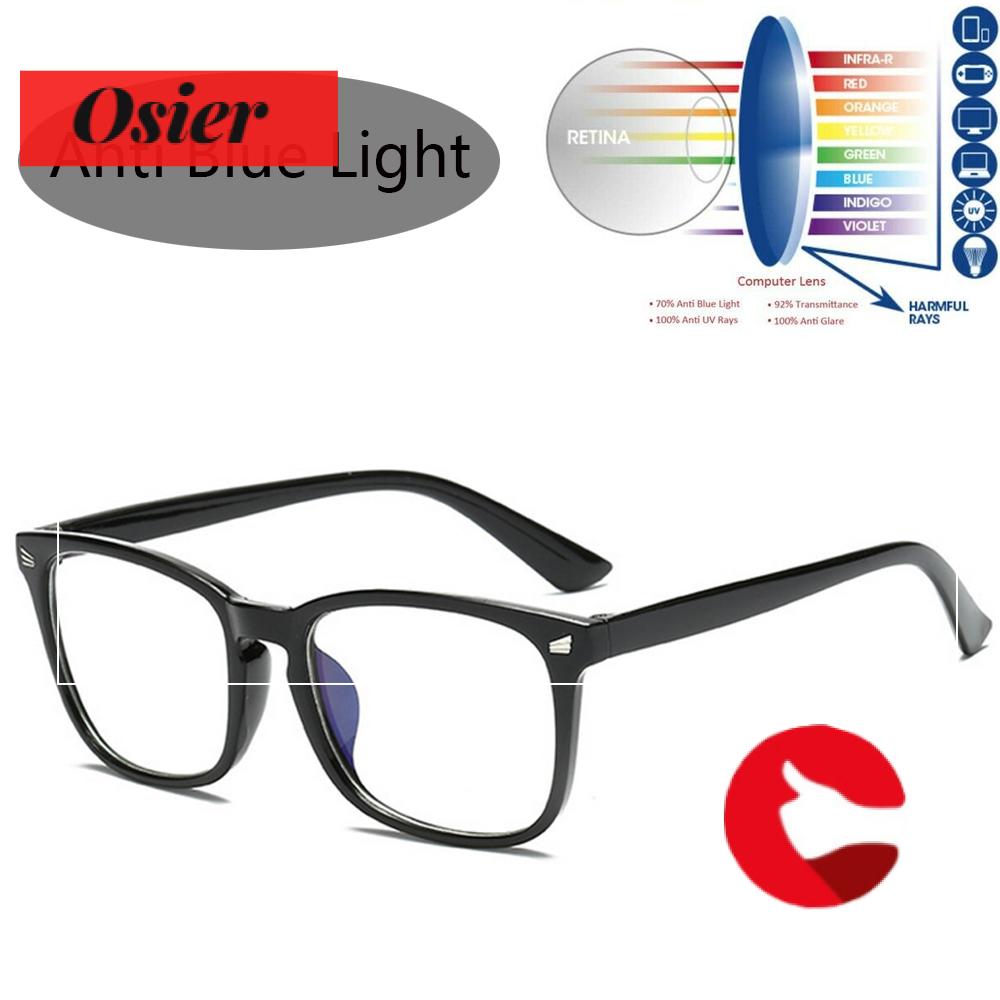 👒OSIER🍂 Unisex Eye Glasses Transparent Len Anti Blue Rays Glasses Unisex Glasses Anti UV Blue Light  Blocking Fashion Eyewear Computer  Glasses
