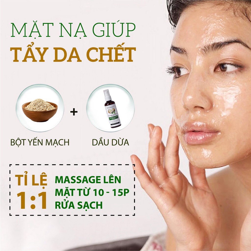 Dầu Dừa Milaganics Tinh Khiết Vitamin E 100ml Hasaki Sản phẩm chính hãng