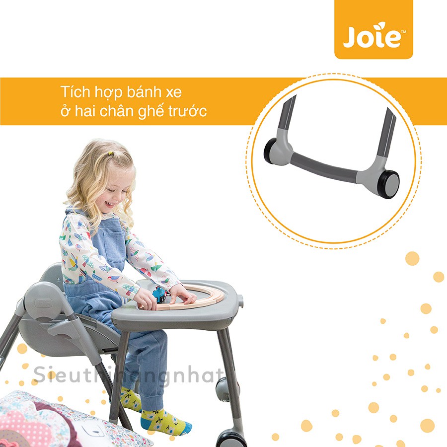 Ghế ăn dặm cao cấp cho bé Joie, điều chỉnh đa cấp độ bàn ăn, lưng ghế, độ cao (Mimzy, 2in1, 6in1)-họa tiết lựa chọn