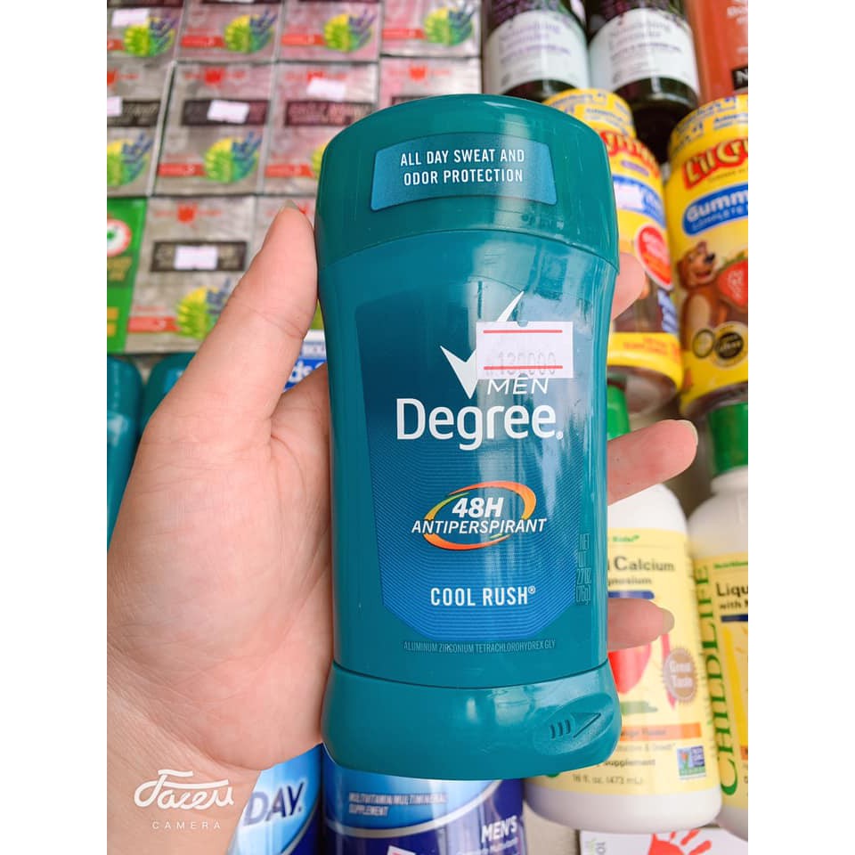 🧽🧽 LĂN KHỬ MÙI DEGREE MEN COOL & SPORT RUSH 48H