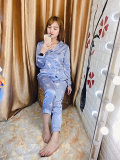 Bộ mặc nhà LV lụa cao cấp cực sang chảnh