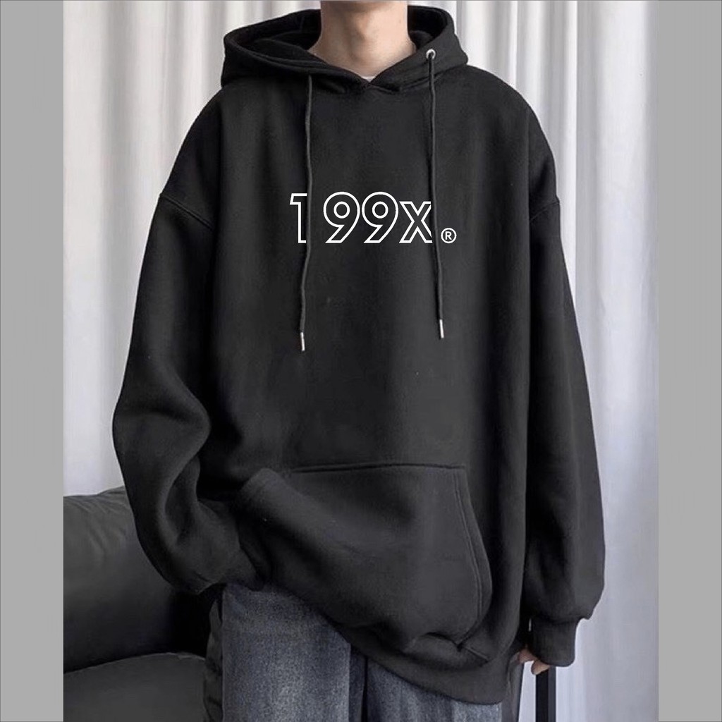 áo khoác hoodie GẤU194 vải co dãn, dày dặn mềm mịn form rộng - 199x