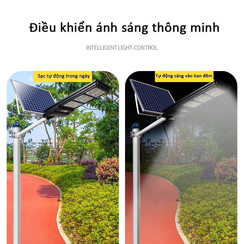 Đèn led năng lượng mặt trời công suất 150W-200W, có remote điều khiển từ xa tiện lợi thông minh, bảo hành 24 tháng HL152