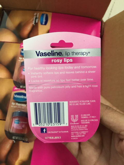 Son dưỡng môi Vaseline Rosy Lips Therapy có màu