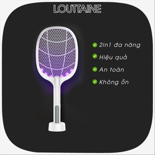 Vợt muỗi kiêm đèn bắt muỗi tự động 2in1 tích điện 1200mAh sạc pin thông minh tiện lợi