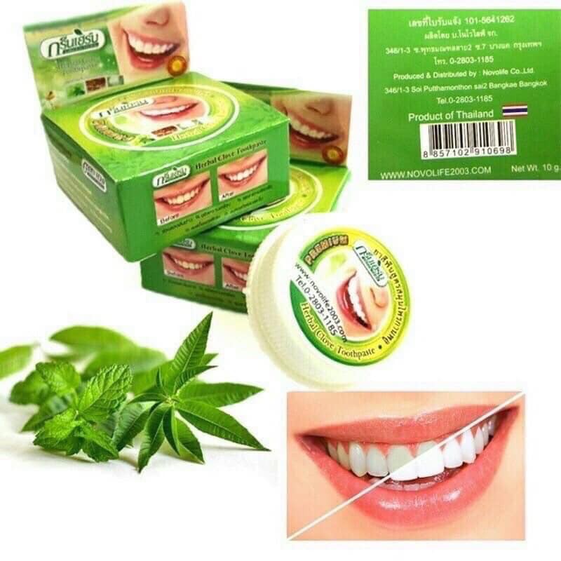 Kem trắng răng Green Herbal clove toothpaste