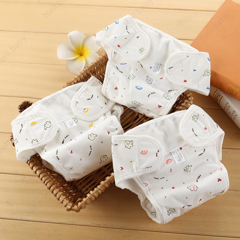 Thiết kế Velcro Tã vải cotton có thể giặt tái sử dụng tiện dụng cho bé sơ sinhTã vải cotton có thể giặt tái sử dụng tiện dụng cho bé sơ sinh Quần đóng bỉm sơ sinh an toàn thoáng khí điều chỉnh được sử dụng nhiều lần