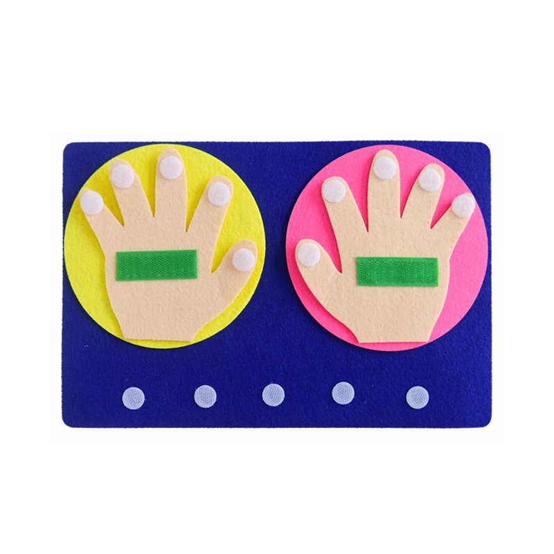 Montessori Đếm Đồ Chơi Nỉ Số Ngón Tay Bảng Toán Trẻ Em Bổ Sung Trừ Đồ Chơi Học Tập Sớm Cho Trẻ Tập Đi