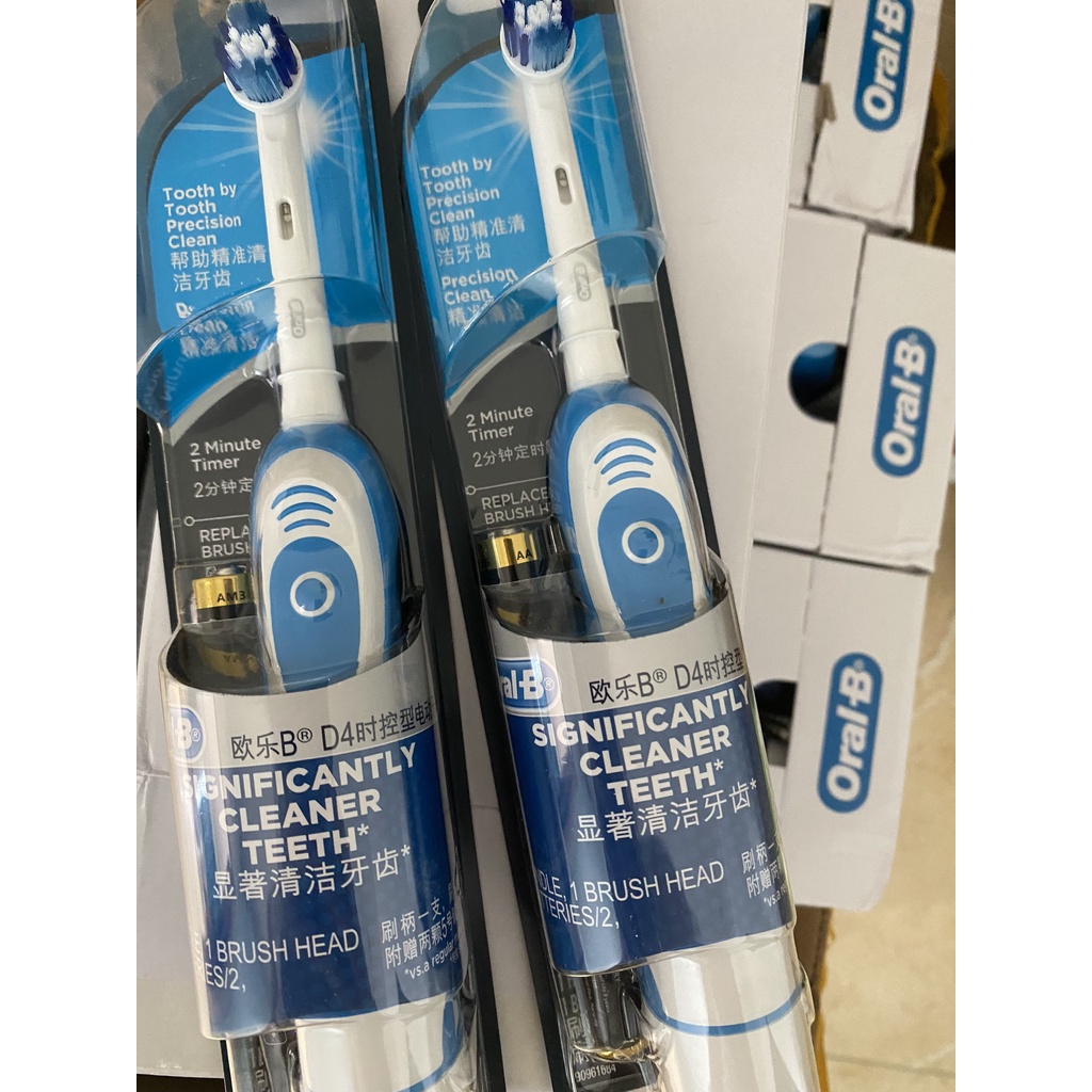 Bàn Chải Pin Oral-B SIGNIFICANTLY CLEANER TEETH  - Dùng Pin AA - Hẹn giờ 2 phút