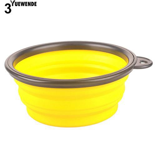 Bát đựng thức ăn cho thú cưng chất liệu silicon và có thể xếp gọn dễ dàng