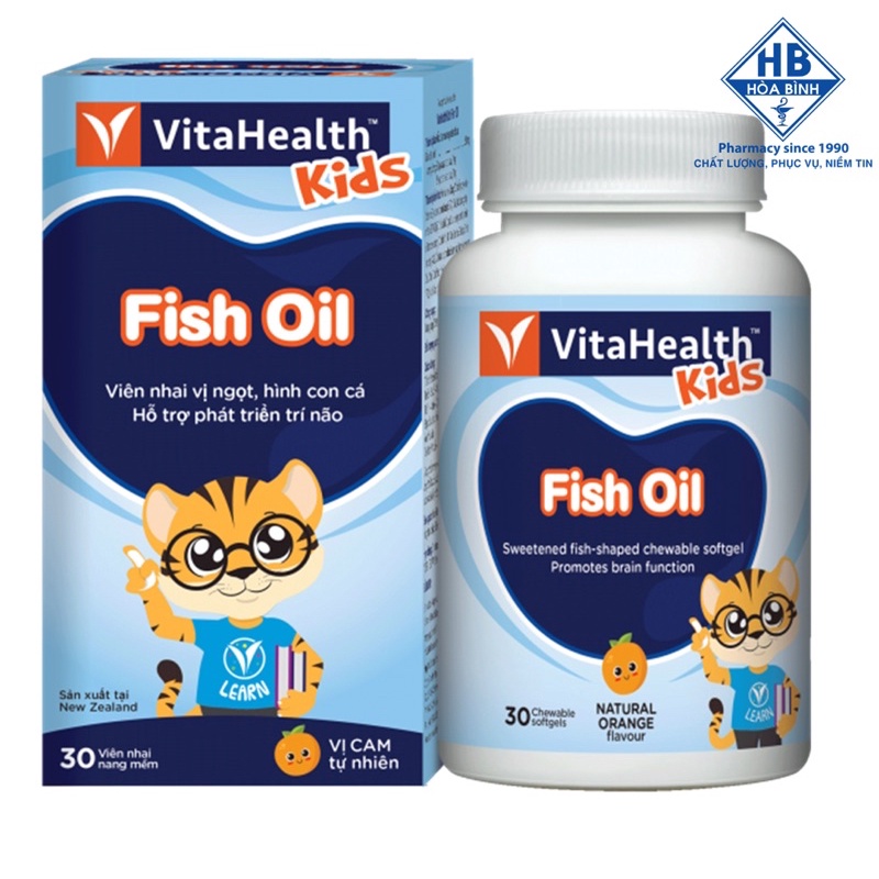 VITAHEALTH - VIÊN NHAI BỔ SUNG DHA CHO BÉ KIDS FISH OIL