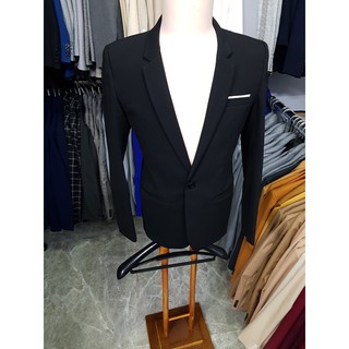 Áo vest nam form ôm body màu đen tuyền chất vải dày mịn co giãn