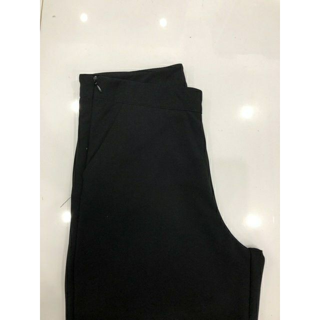 Quần ống rộng nữ khóa sườn cách điệu mã 86