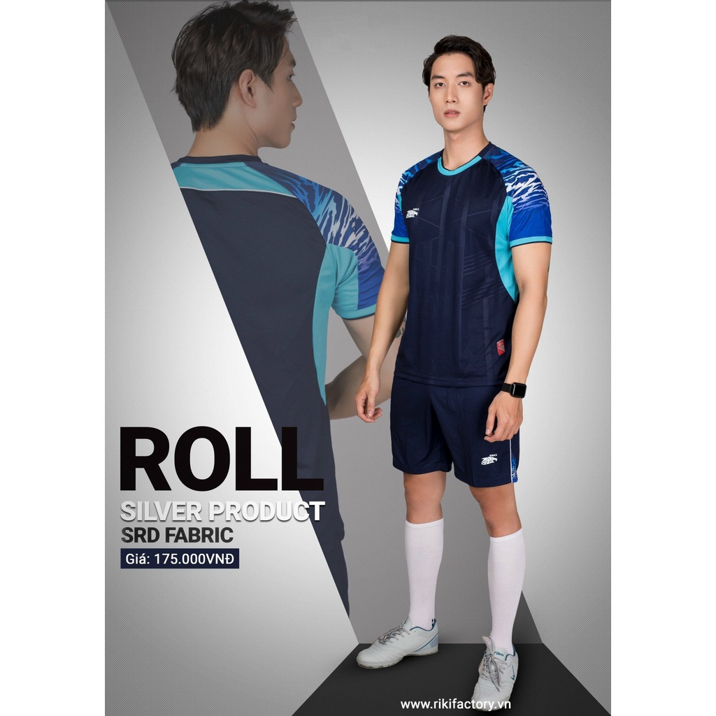 Bộ Quần Áo Đá Bóng Không Logo Riki Roll
