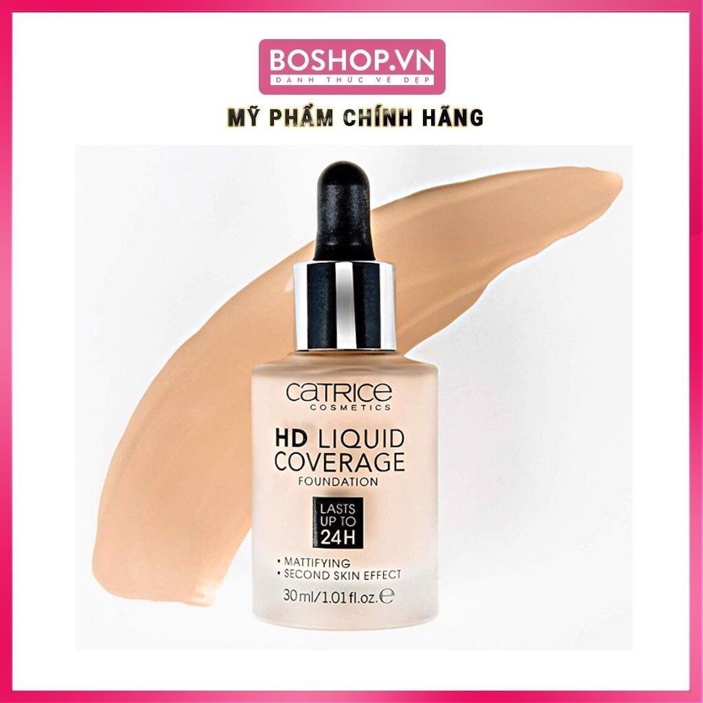 Kem Nền Kiềm Dầu Catrice 24H HD Liquid Coverage Foundation Che Phủ Tốt Chính Hãng