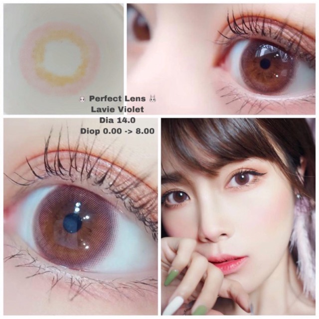 Link 1 [Giá 1 Chiếc] 14.0 (0.00 -> 8.00) Lens C2 Pink - Kính Áp Tròng