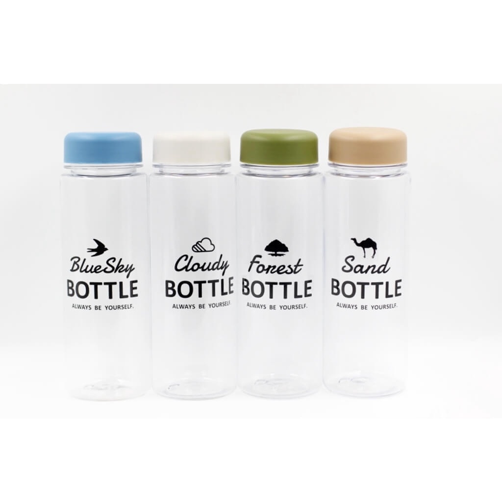 [Hỏa Tốc HN] Bình uống nước có nắp đậy 500ml nắp xanh, nâu Nội địa Nhật Bản